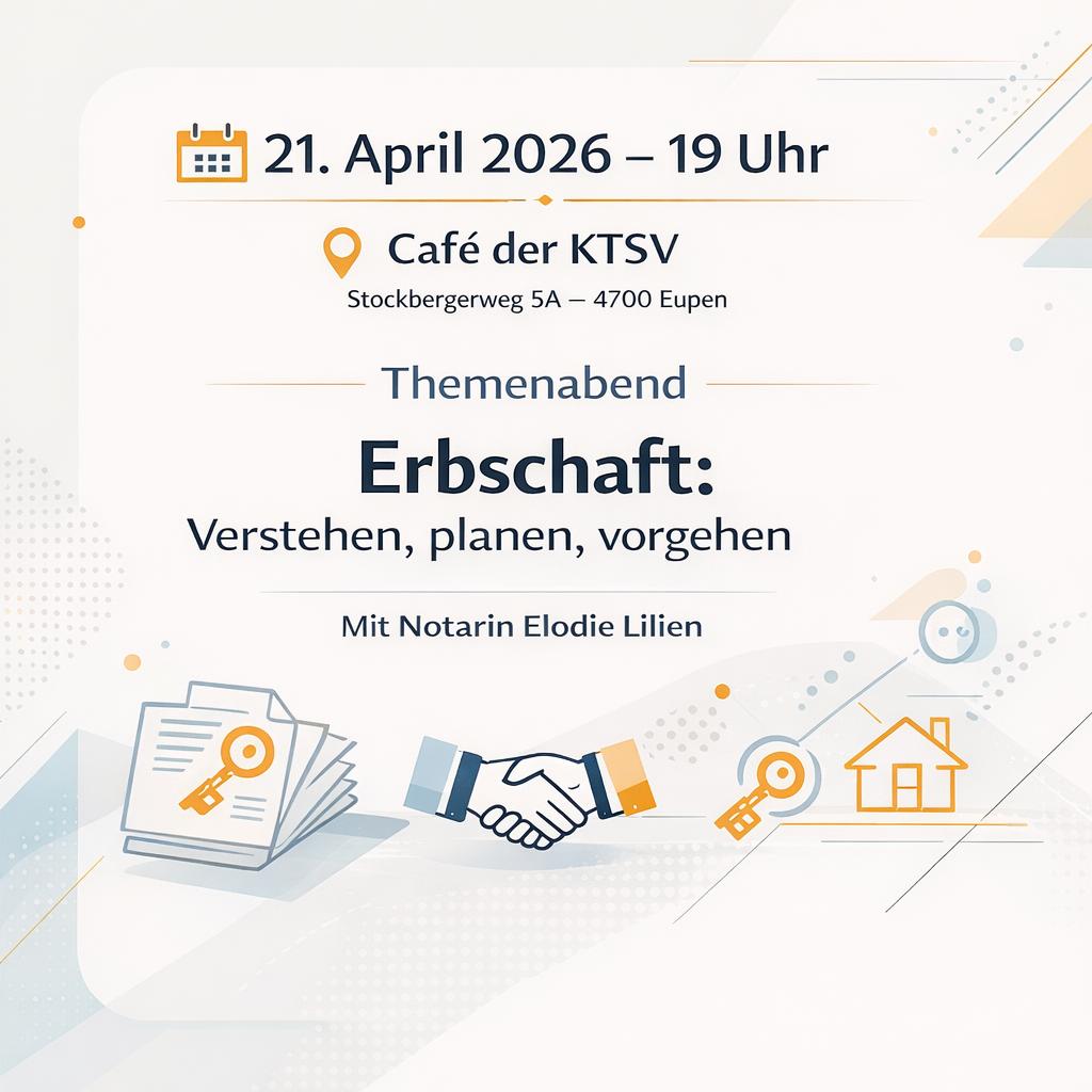 21.04.2026 – 19 Uhr Erbschaft: Verstehen, planen, vorgehen